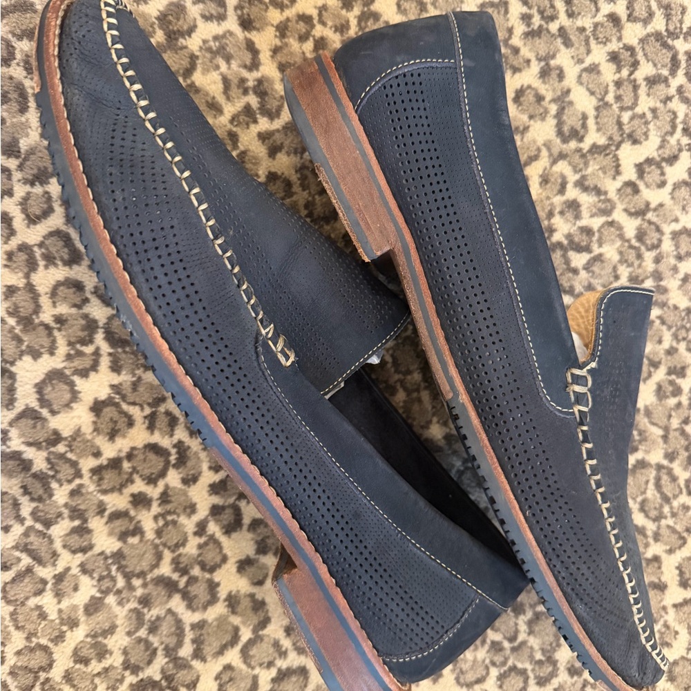 Tommy Bahama Felton Men’s 13M Navy Blue Shoes Loafer Slip On Casual Travel! LOOK - Picture 9 of 9